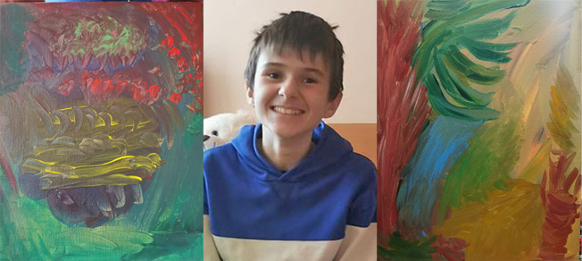 Снимки профил ФБ Aleksandar TsvetanovНай новите творби на талантливия малък художник Сашко