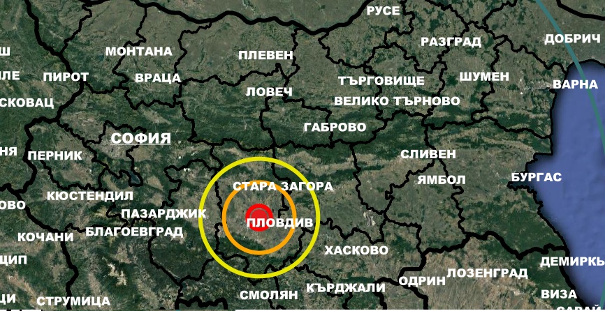 Кадър БАН Земетресение в България в 5 58 часа сутринтаЗеметресение е