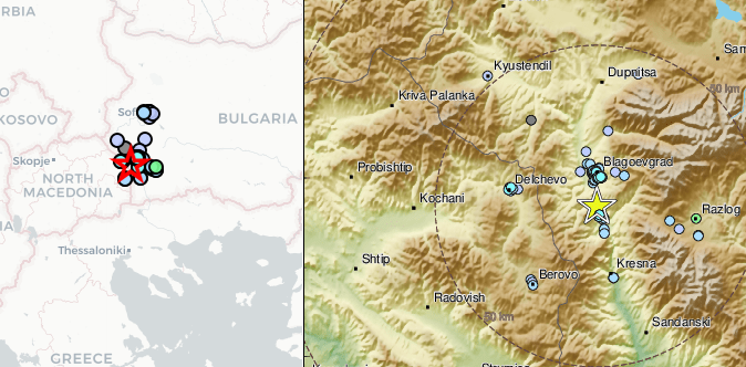 Земетресение 4 по Рихтер стана тази сутрин в Благоевград Данните са