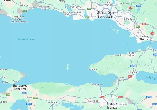 Кадър Гугъл мапс Истанбул е в паника след силния трусЗеметресение